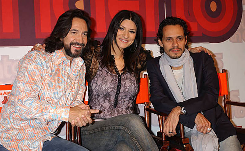 Marco Antonio Solis, Laura Pausini and Marc Anthony